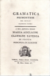 Gramatica piemontese del medico Maurizio Pipino