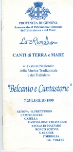 La Rionda, Canti di Terra e Mare